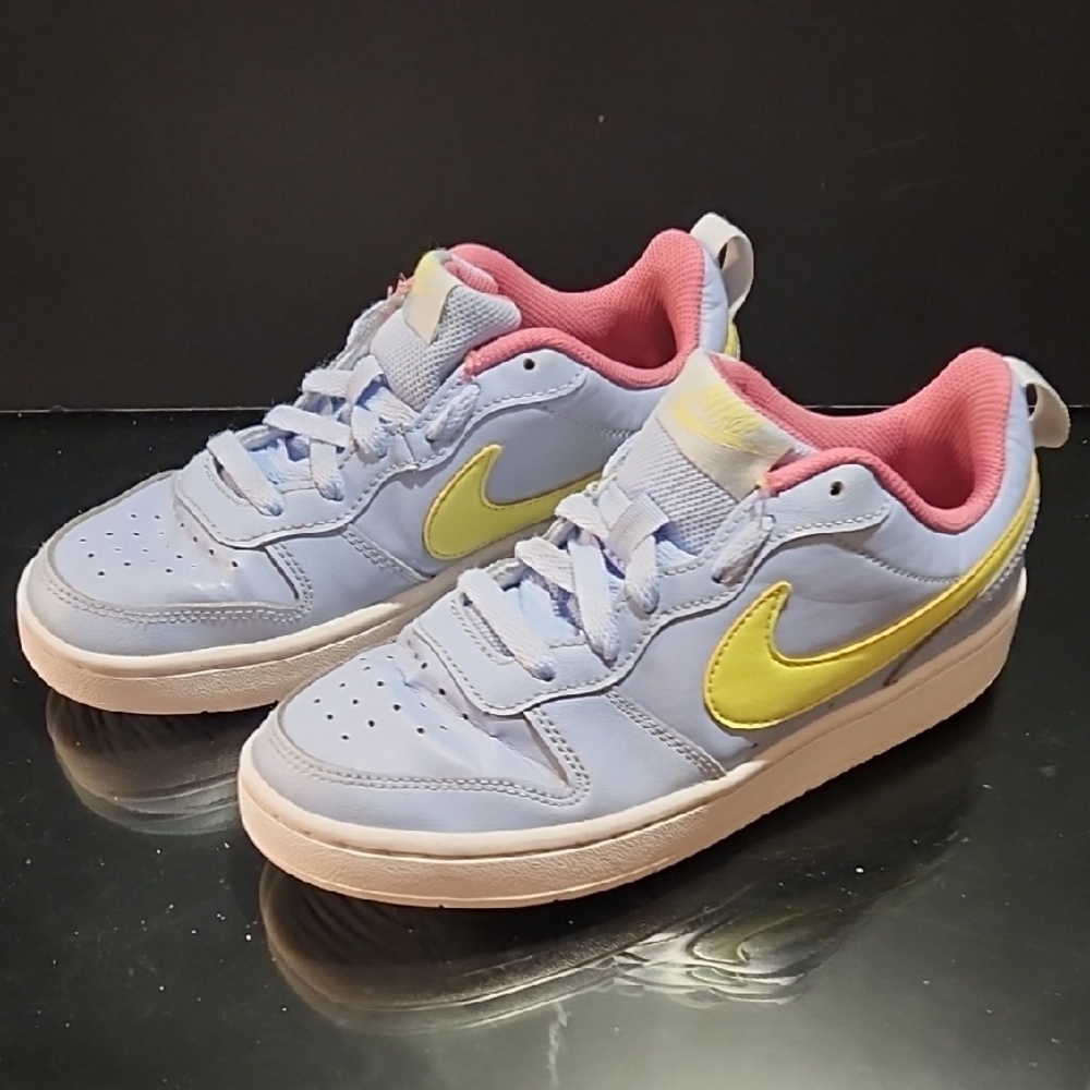 Nike Court Borough Low 2 GS 'Cobalt Bliss Light Lemon Twist' 5Y